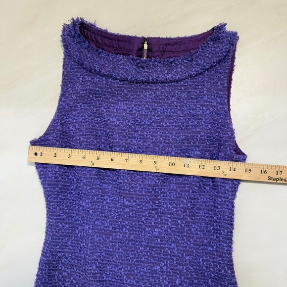 Kate Spade New York Purple Sleeveless Sheath Dress Size 4 - Picture 6 of 16